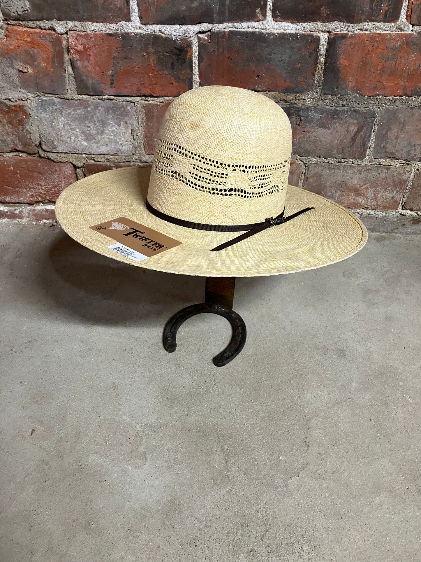 Twister Brown Bangora 4 1/2 Open Crown Cowboy Hat